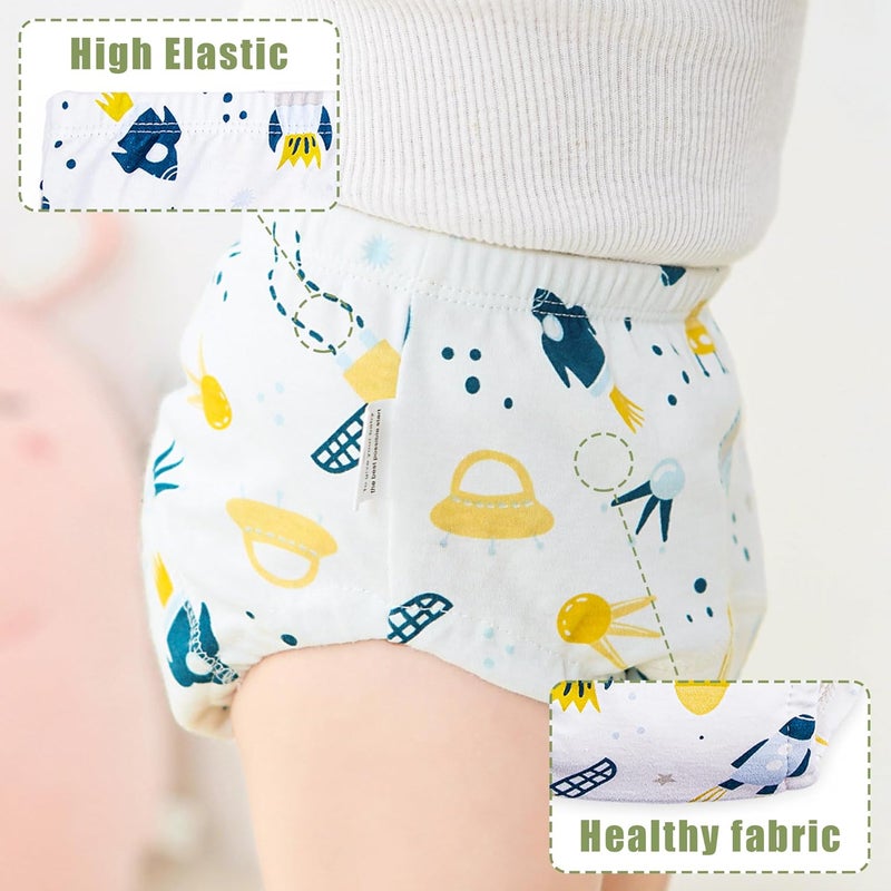 Max Shape Cotton Training Pants for Baby and Toddler Boys,Toddler Boys Potty Training Underwear 5 Pack - Image 5